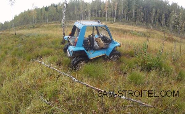 Самодельный автомобиль с 4 ведущими и управляемыми колёсами (24 фото)