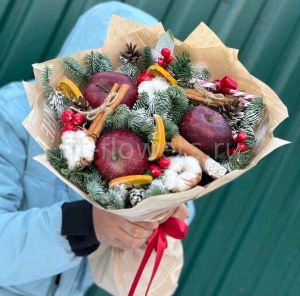 Новогодние букеты и цветы с доставкой по Питеру