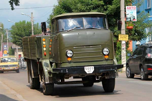 Самодельный автомобиль грузовик с двигателем от трактора