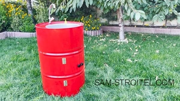 Раковина из бочки 200 л (24 фото + описание изготовления)