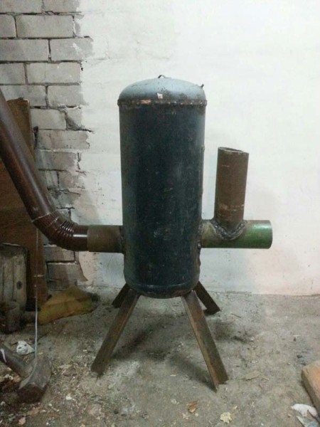 Ракетная печь для гаража