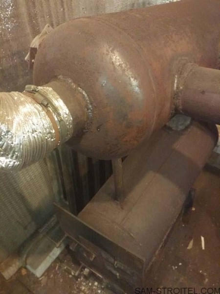 Печь из двух газовых баллонов