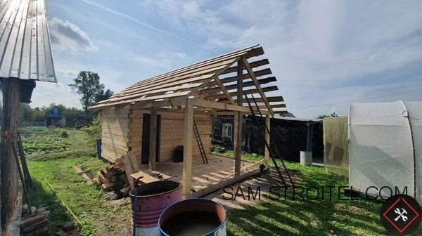 Баня из бруса своими руками: 12 фото пошаговой постройки