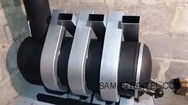 Буржуйка из газового баллона с теплообменниками (39 фото)