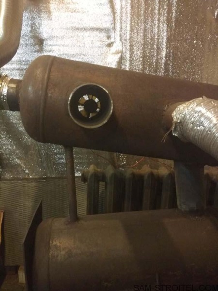 Печь из двух газовых баллонов