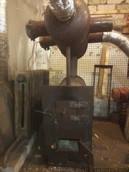 Печь из двух газовых баллонов