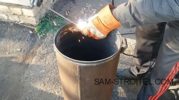 Буржуйка из газового баллона с теплообменниками (39 фото)