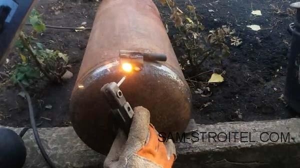 Буржуйка из газового баллона с теплообменниками (39 фото)