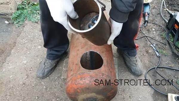 Буржуйка из газового баллона с теплообменниками (39 фото)