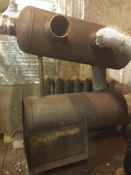 Печь из двух газовых баллонов