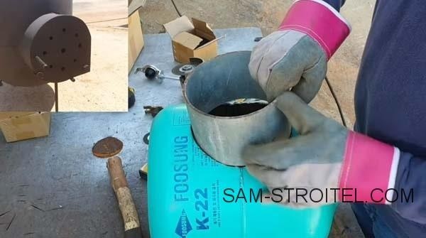 Печь из баллона своими руками