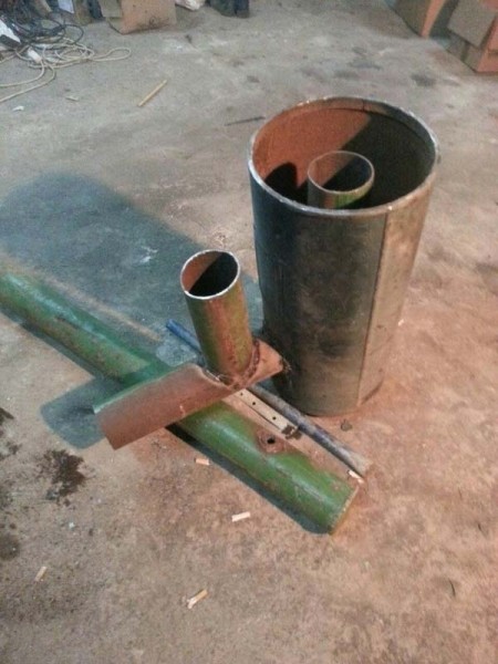 Ракетная печь для гаража