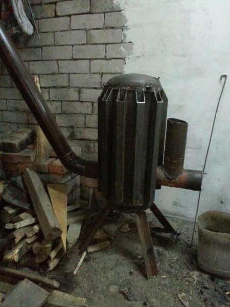 Ракетная печь для гаража