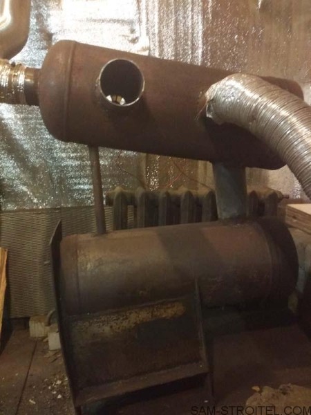 Печь из двух газовых баллонов