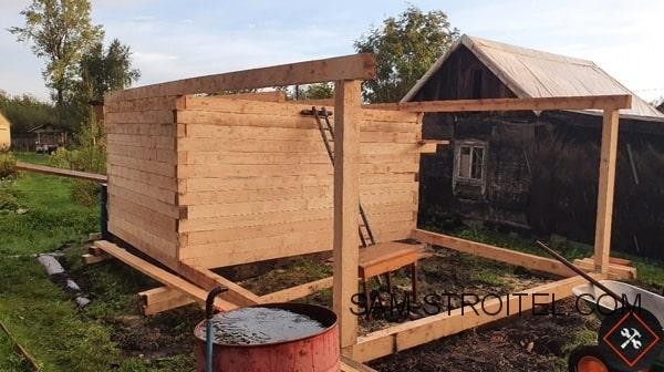 Баня из бруса своими руками: 12 фото пошаговой постройки
